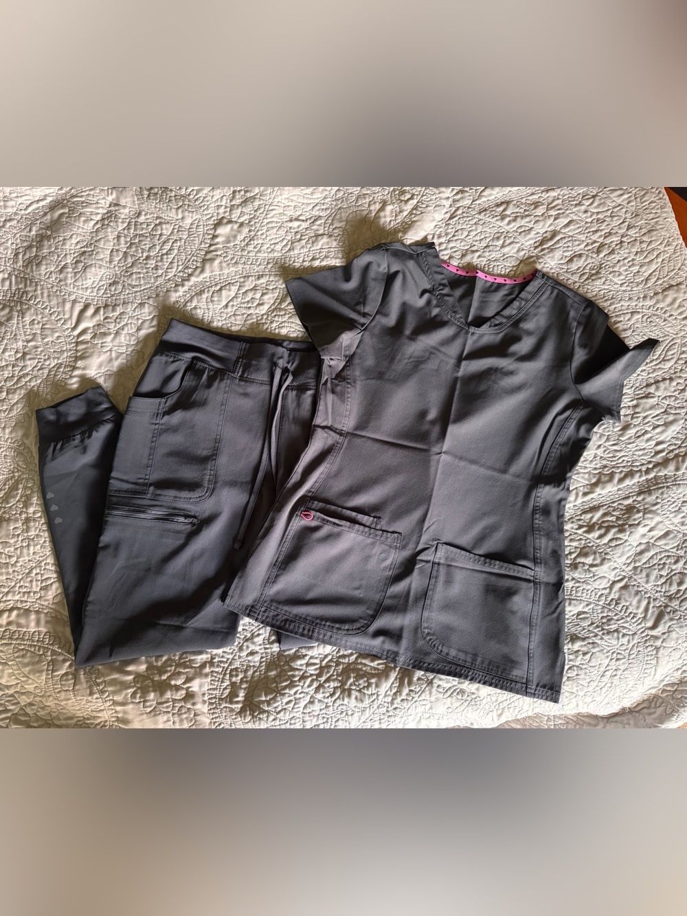 Heartsoul pewter scrub set